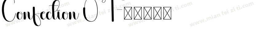 Confection OT字体转换